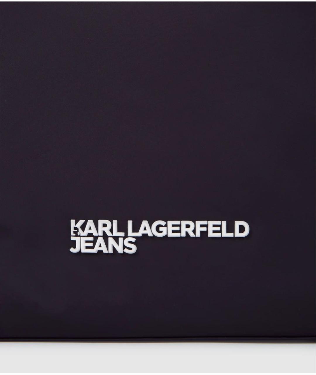 KARL LAGERFELD Черная сумка с короткими ручками, фото 3
