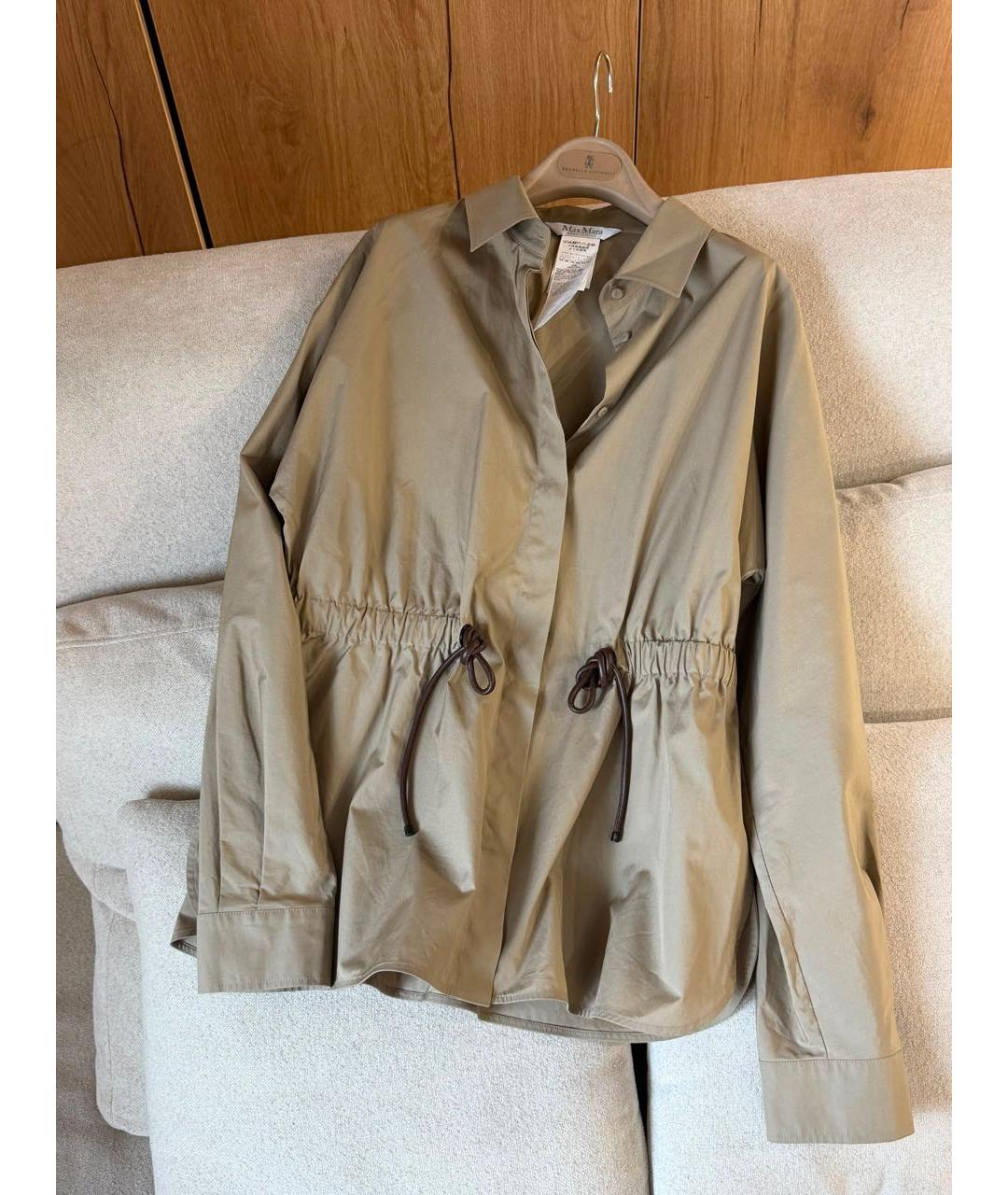 MAX MARA Бежевая блузы, фото 2