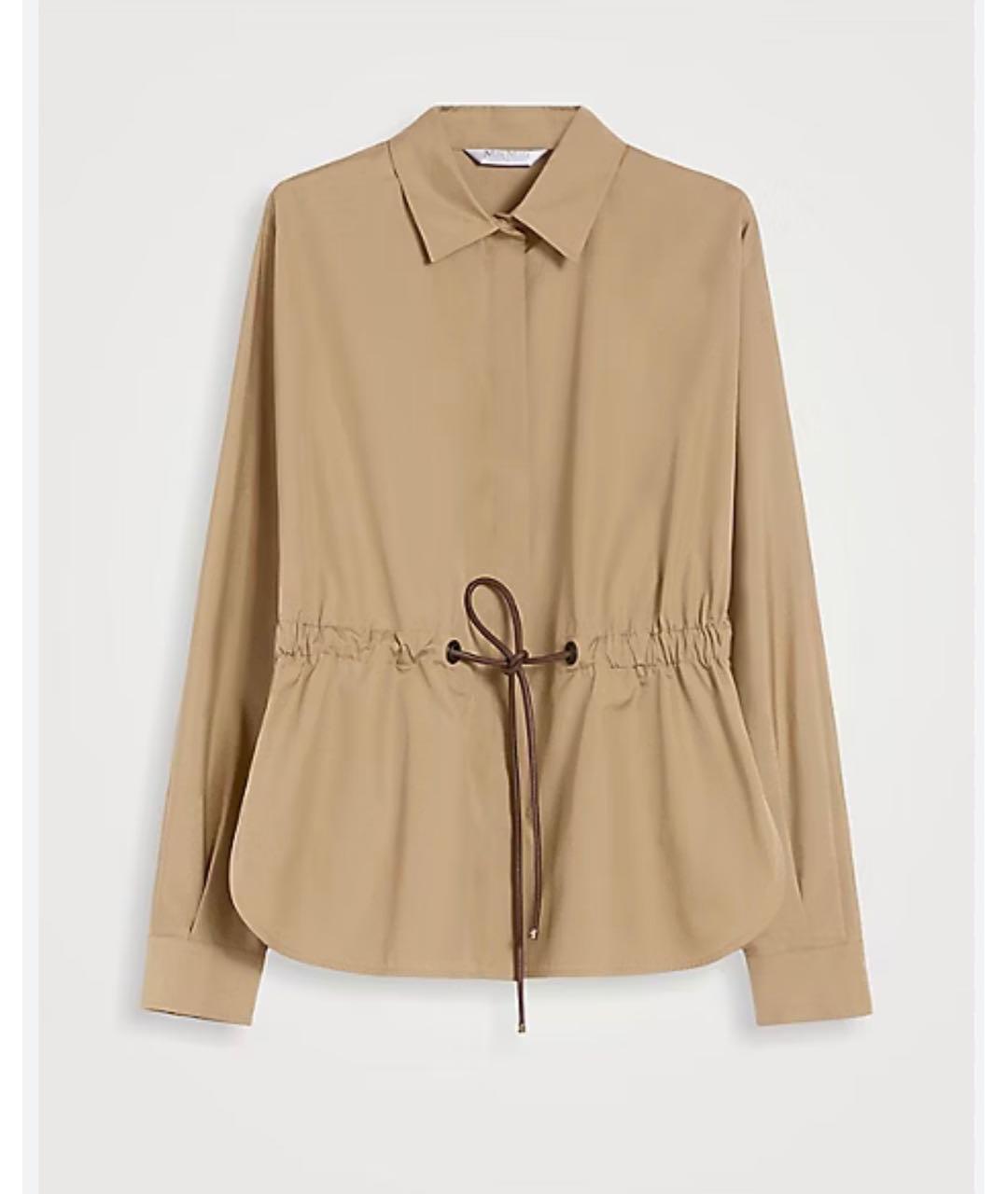 MAX MARA Бежевая блузы, фото 5