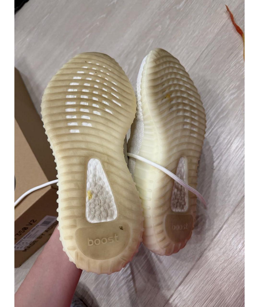 ADIDAS YEEZY Белые кроссовки, фото 4
