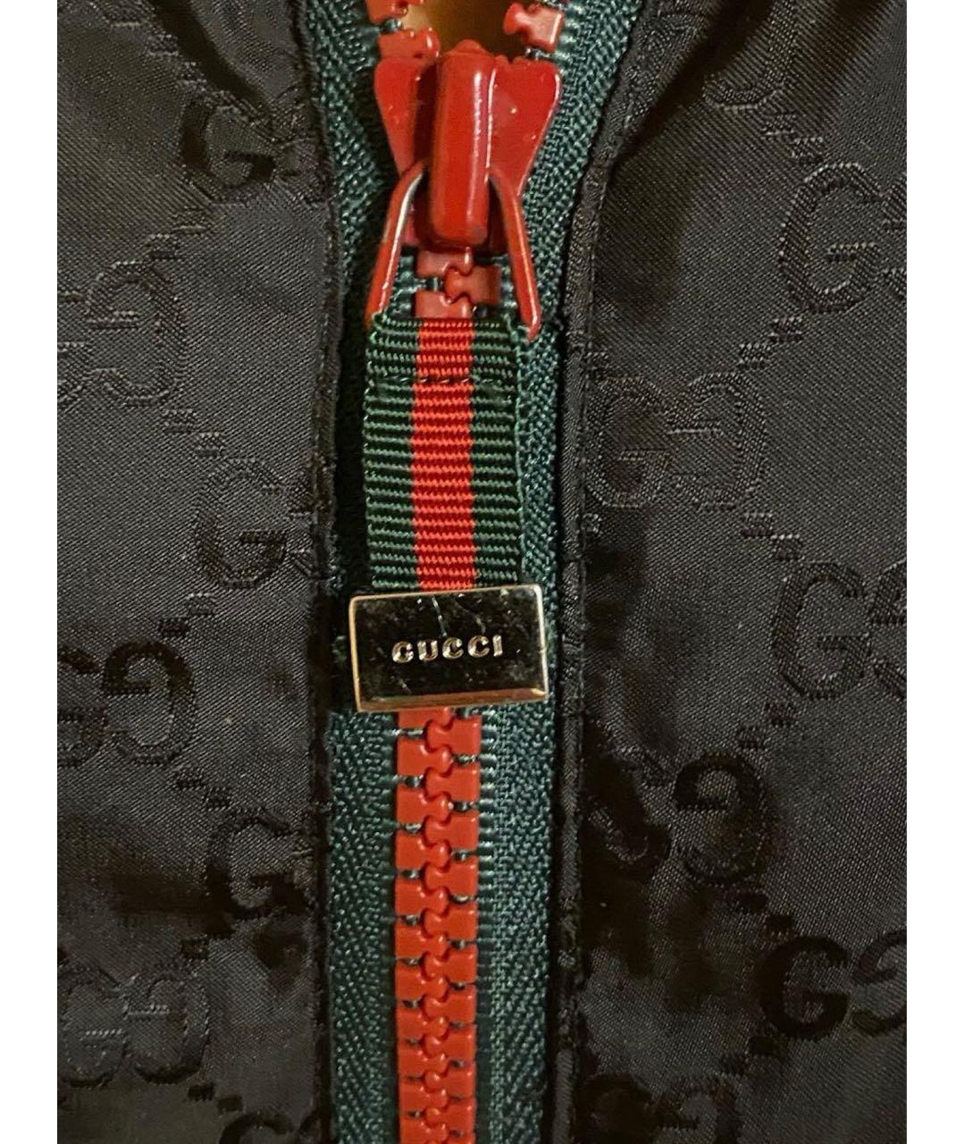 GUCCI Черная полиамидовая куртка, фото 4