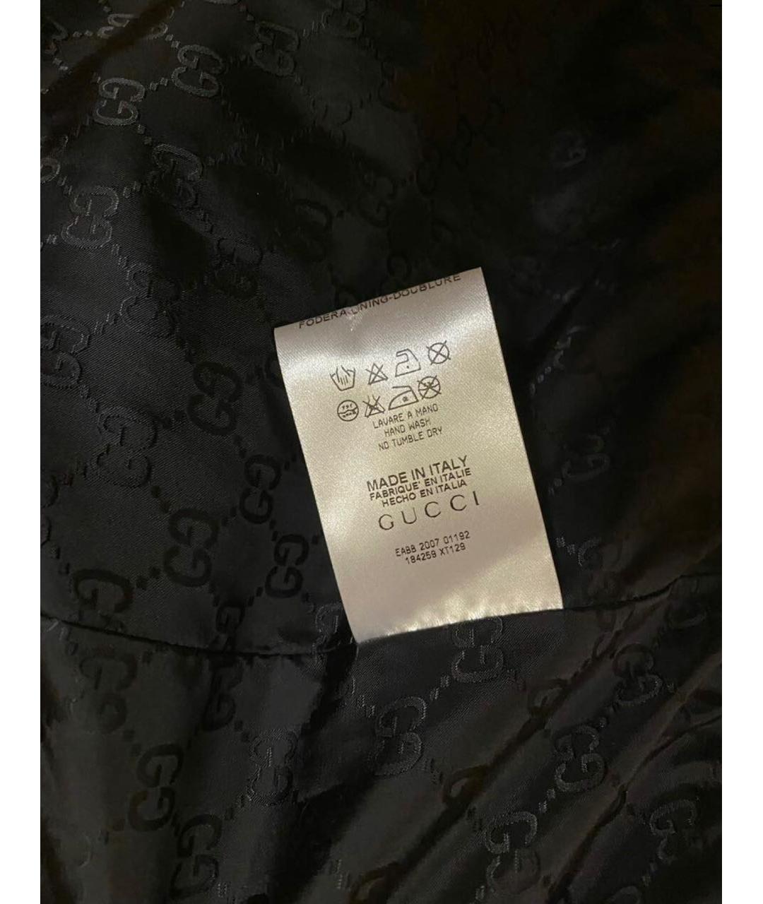 GUCCI Черная полиамидовая куртка, фото 6
