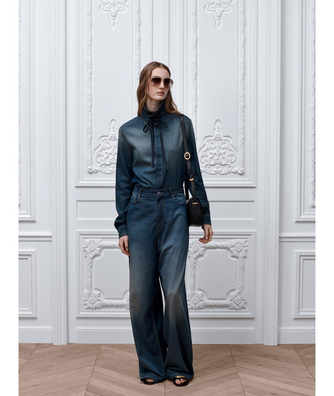 CHRISTIAN DIOR Белые хлопковые прямые джинсы, фото 2