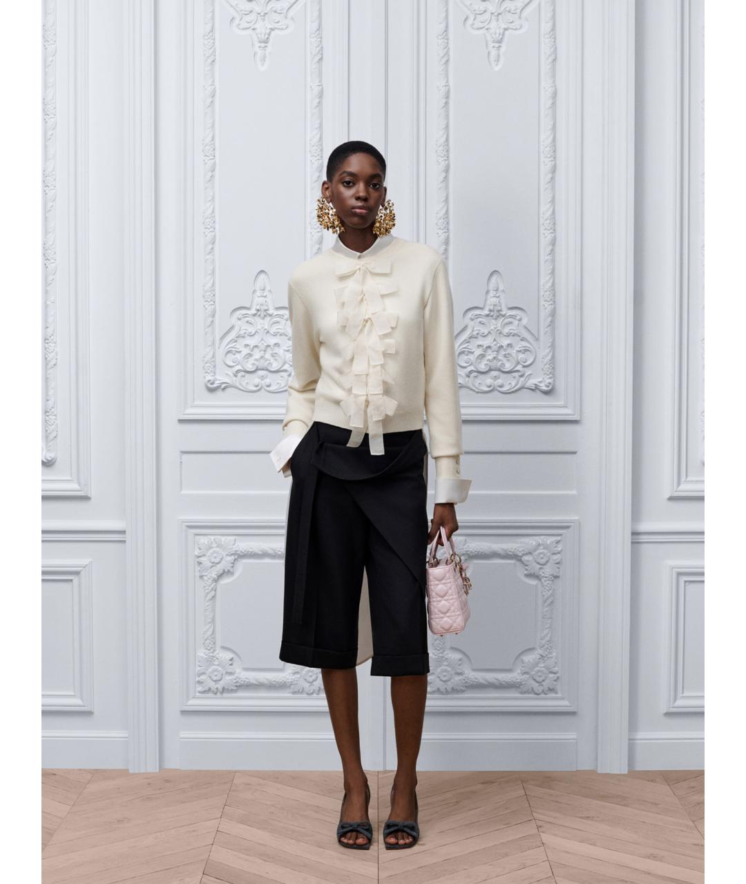 CHRISTIAN DIOR Черные шерстяные шорты, фото 2