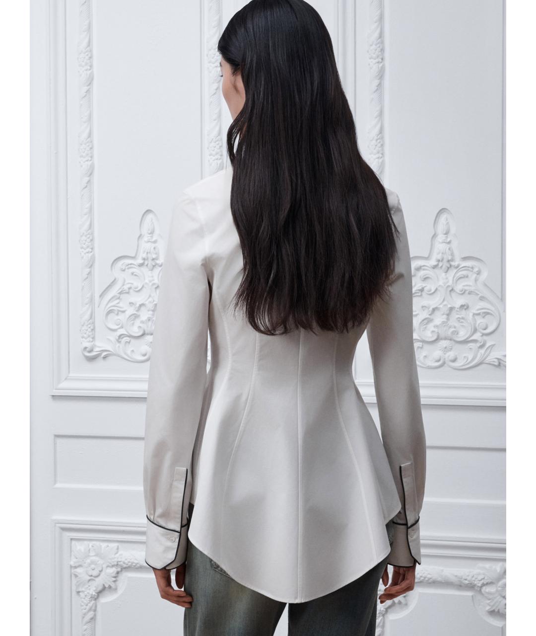 CHRISTIAN DIOR Белая хлопковая рубашка, фото 4
