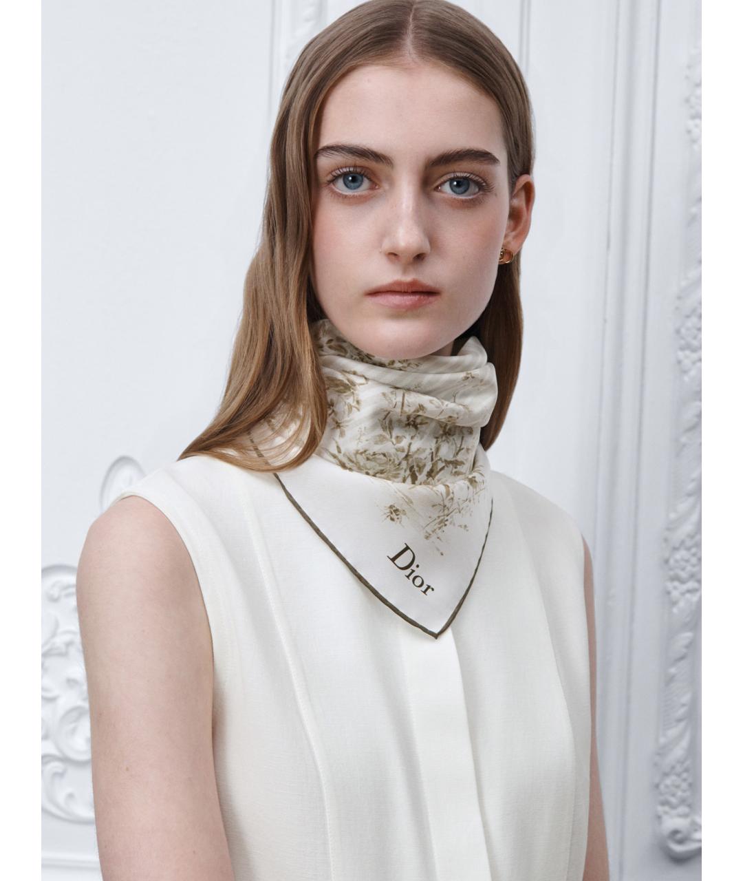 CHRISTIAN DIOR Мульти шелковый платок, фото 2