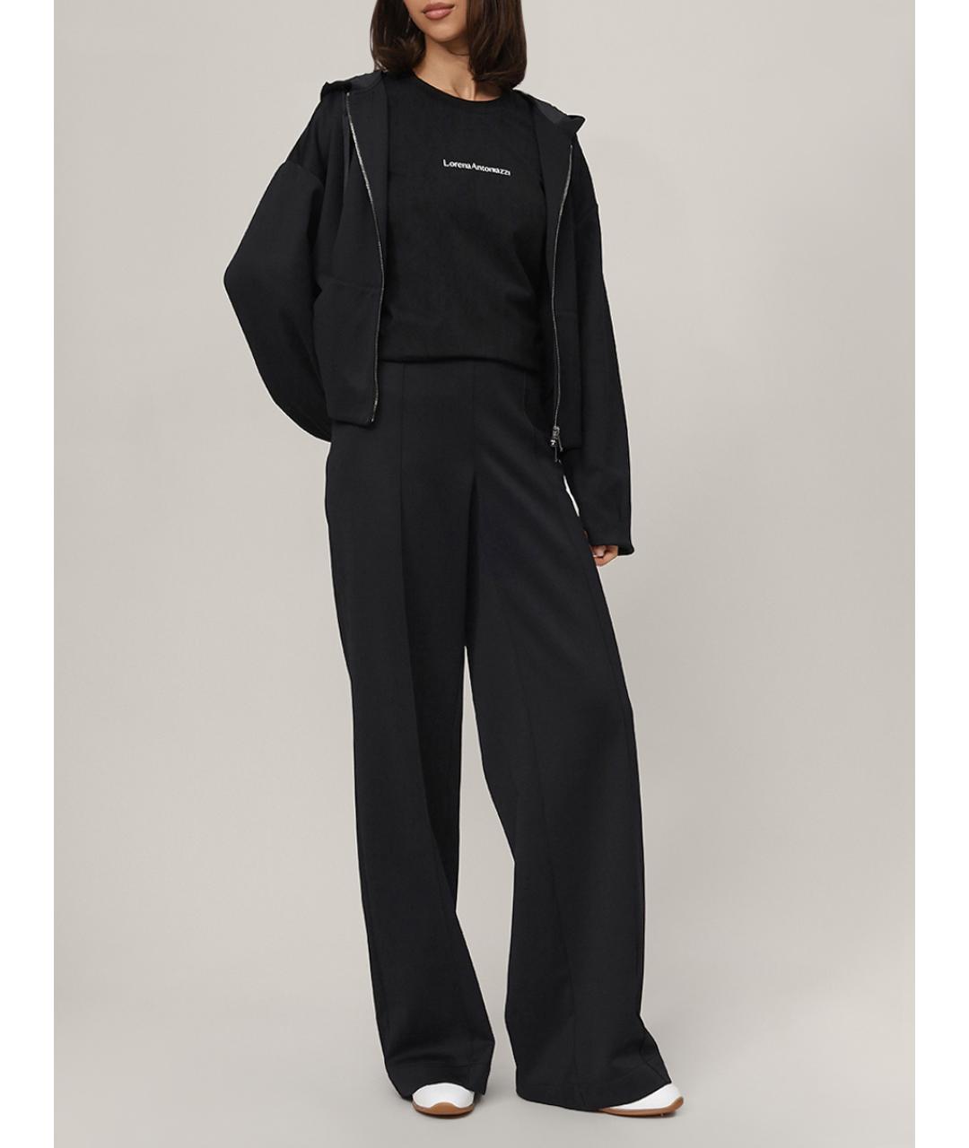LORENA ANTONIAZZI Черный хлопко-эластановый костюм с брюками, фото 2