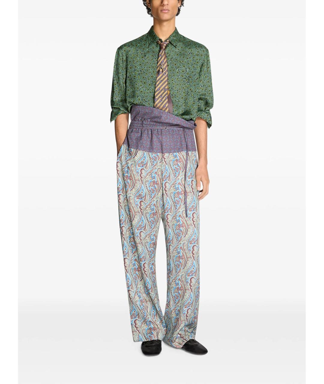 DRIES VAN NOTEN Мульти шелковый галстук, фото 2
