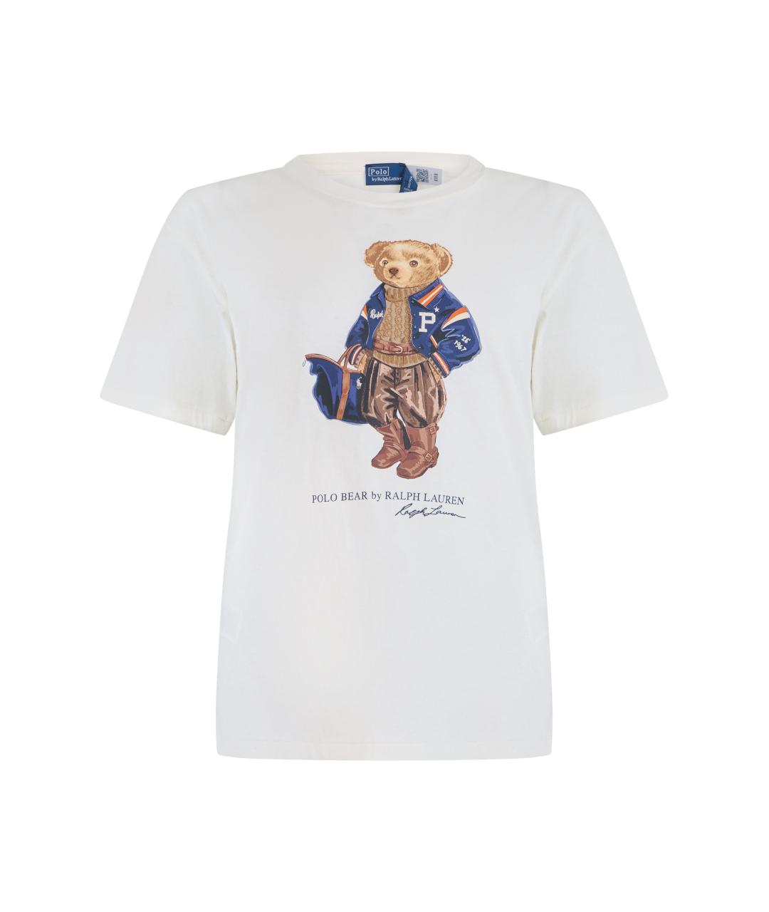 POLO RALPH LAUREN Белая хлопковая футболка, фото 1