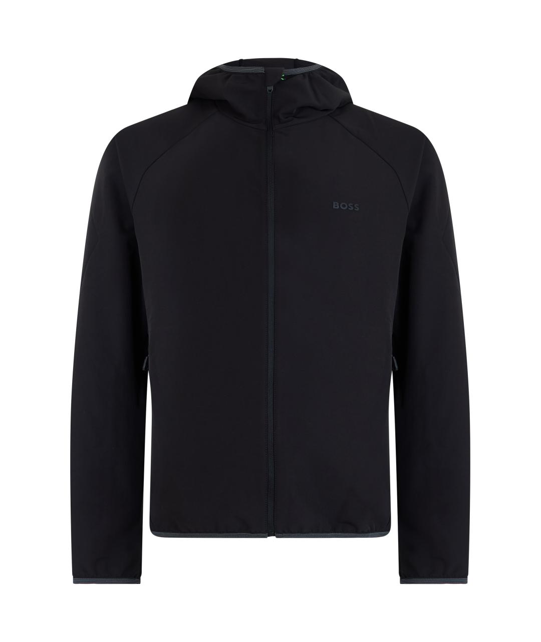 HUGO BOSS Черная полиэстеровая куртка, фото 1