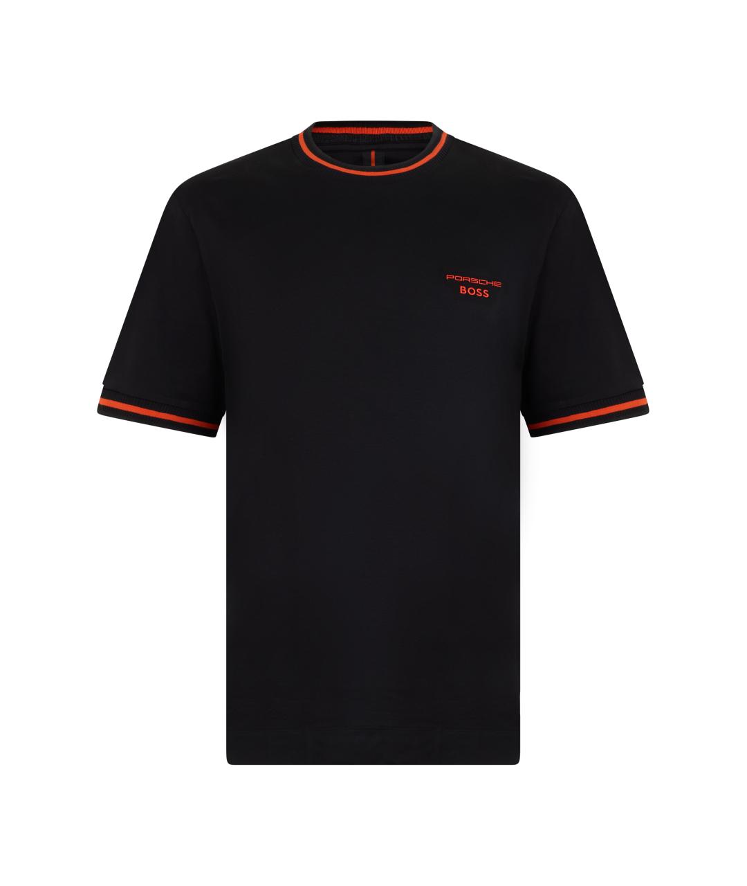 HUGO BOSS Черная хлопковая футболка, фото 1