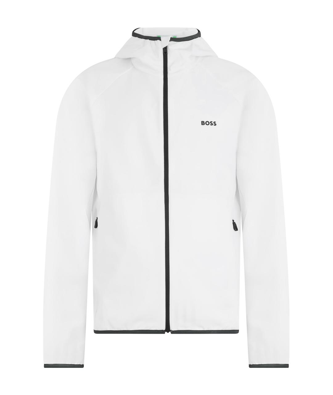 HUGO BOSS Белая полиэстеровая куртка, фото 1