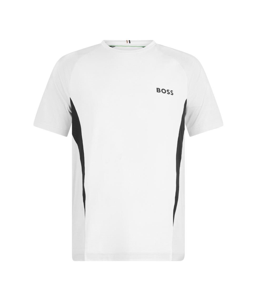 HUGO BOSS Белая синтетическая футболка, фото 1