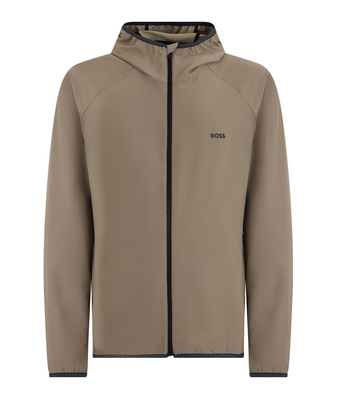 HUGO BOSS Бежевая полиамидовая куртка, фото 1