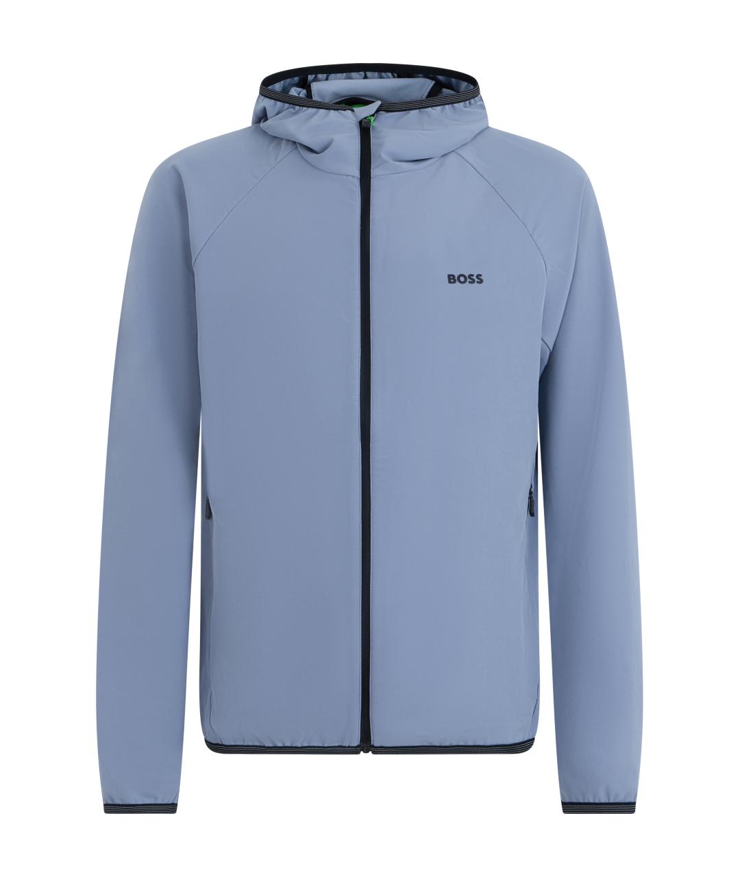 HUGO BOSS Голубая полиэстеровая куртка, фото 1