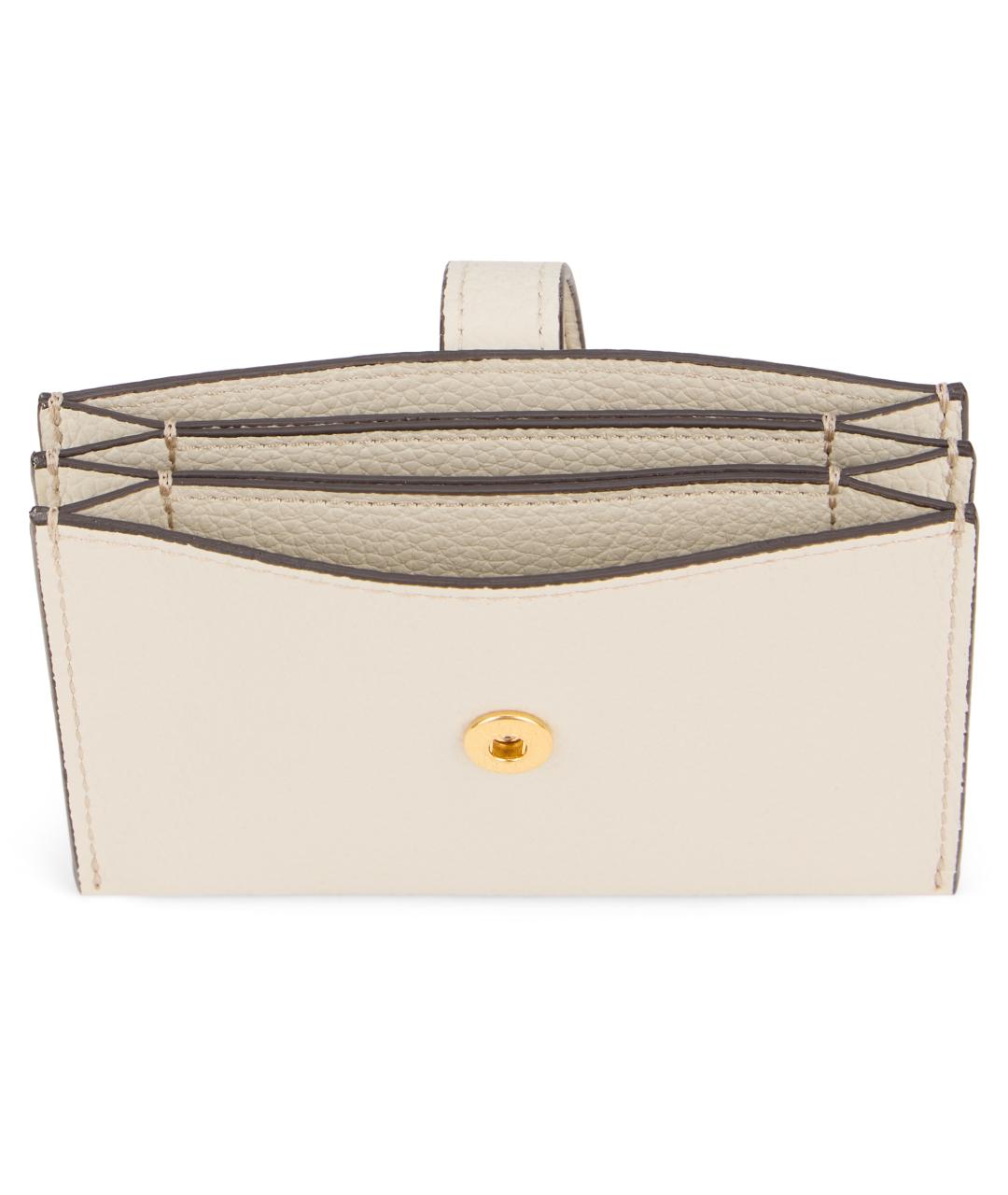 TOD'S Бежевый кожаный кошелек, фото 4