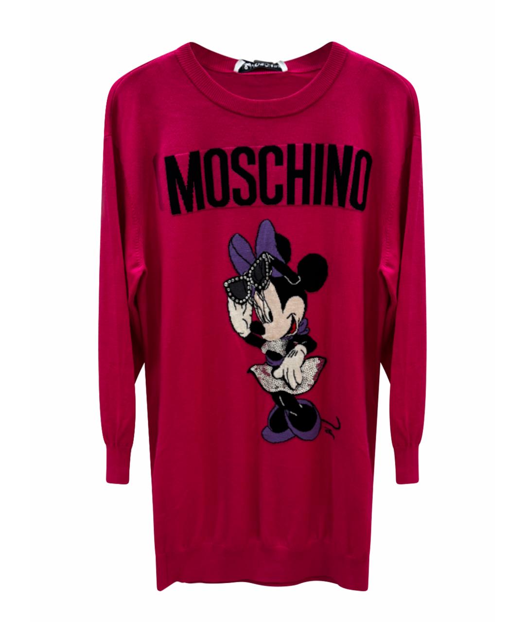 MOSCHINO Розовый шерстяной джемпер / свитер, фото 1