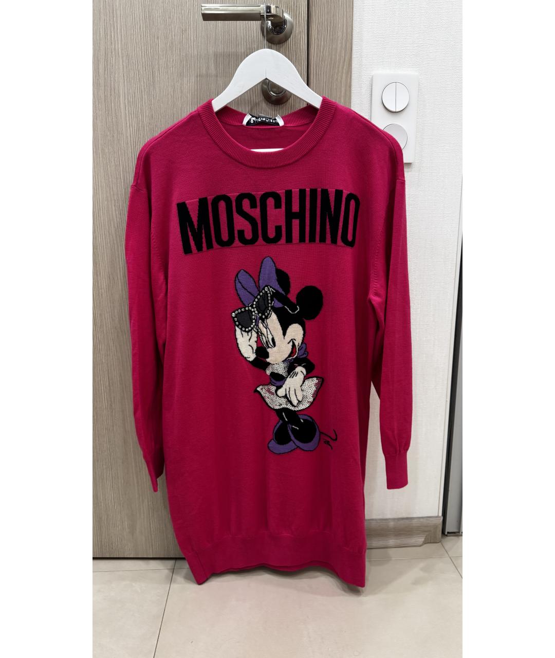 MOSCHINO Розовый шерстяной джемпер / свитер, фото 7