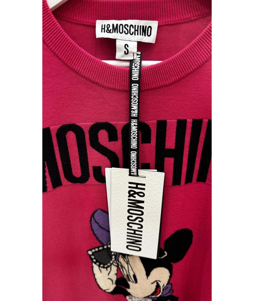MOSCHINO Розовый шерстяной джемпер / свитер, фото 3