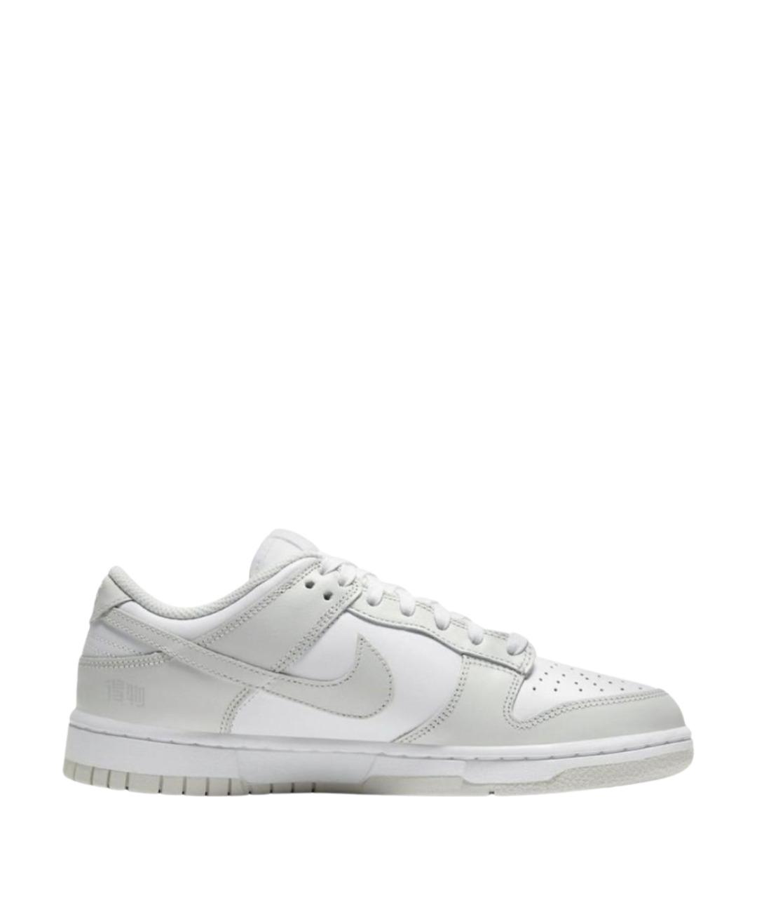 NIKE Серые кожаные низкие кроссовки / кеды, фото 1