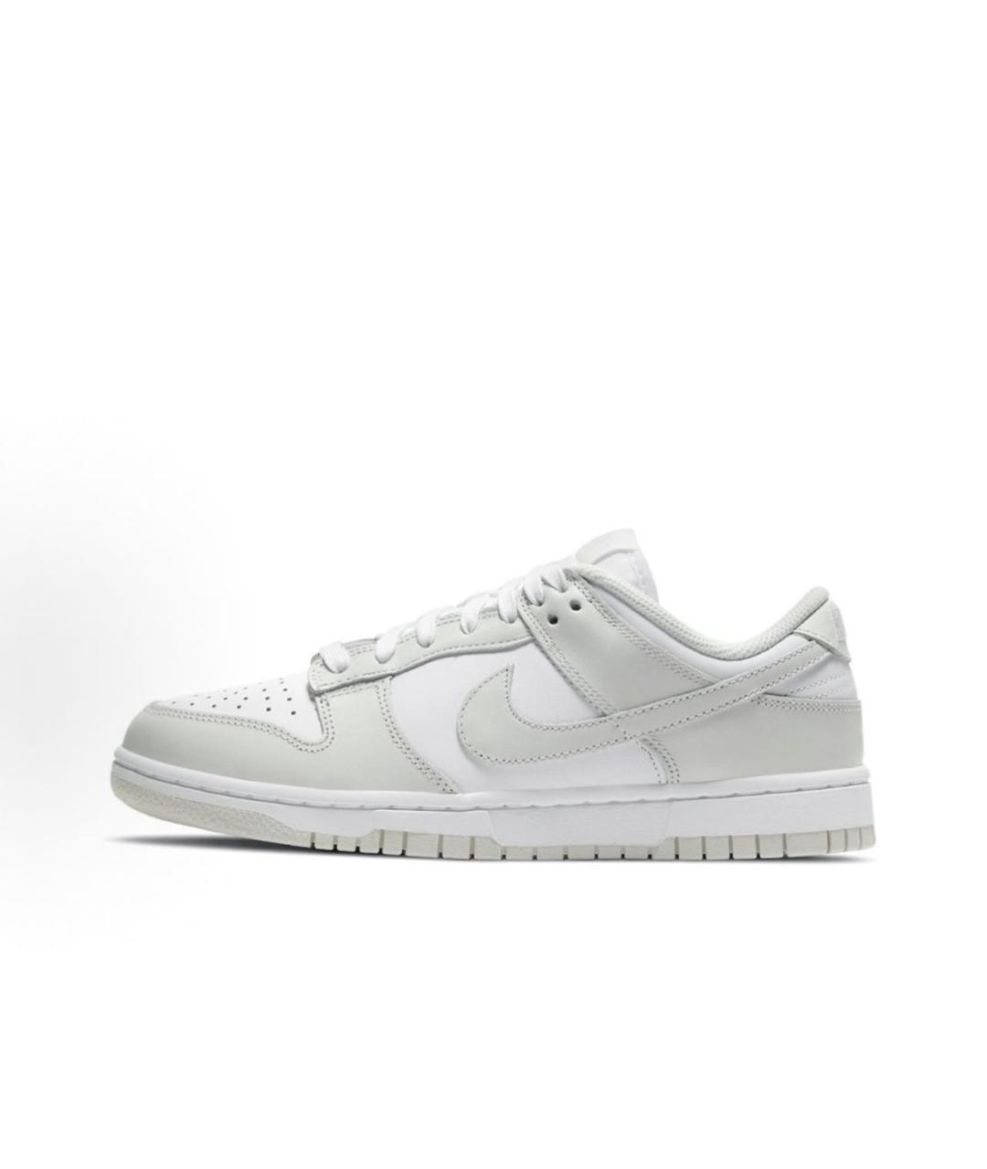 NIKE Серые кожаные низкие кроссовки / кеды, фото 2