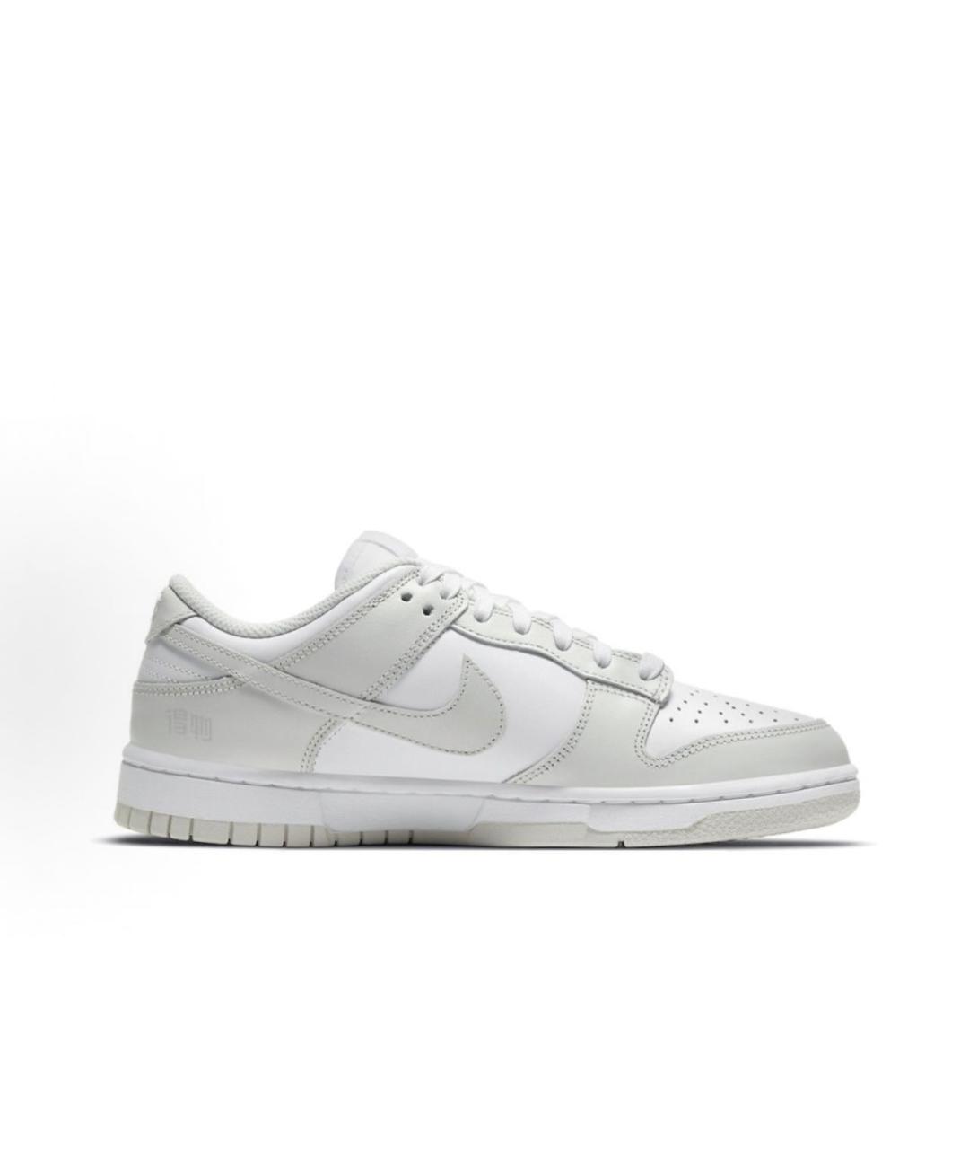 NIKE Серые кожаные низкие кроссовки / кеды, фото 3