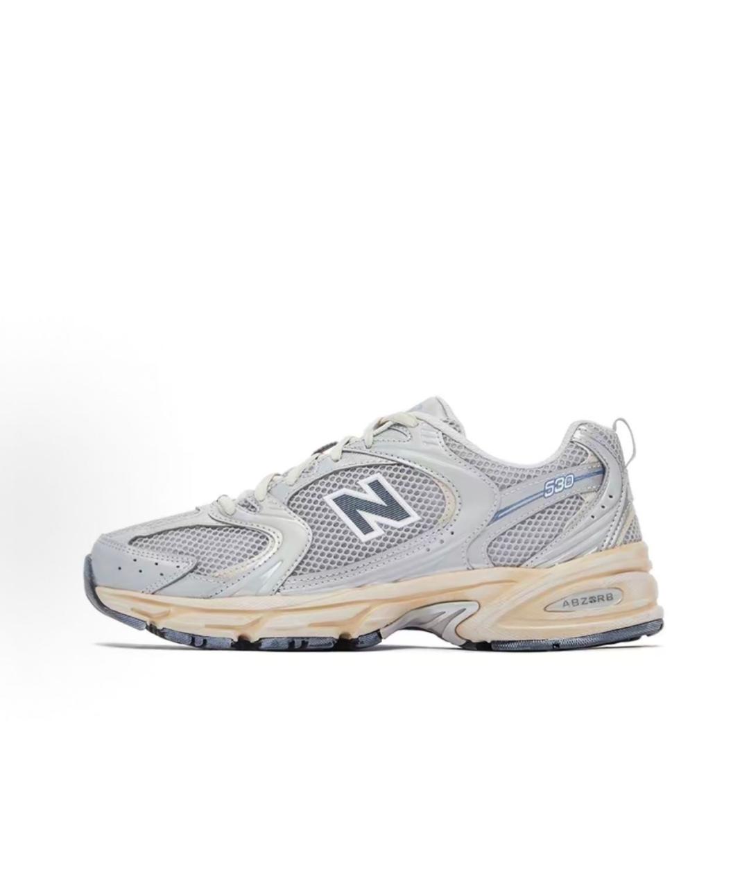 NEW BALANCE Серые текстильные кроссовки, фото 2