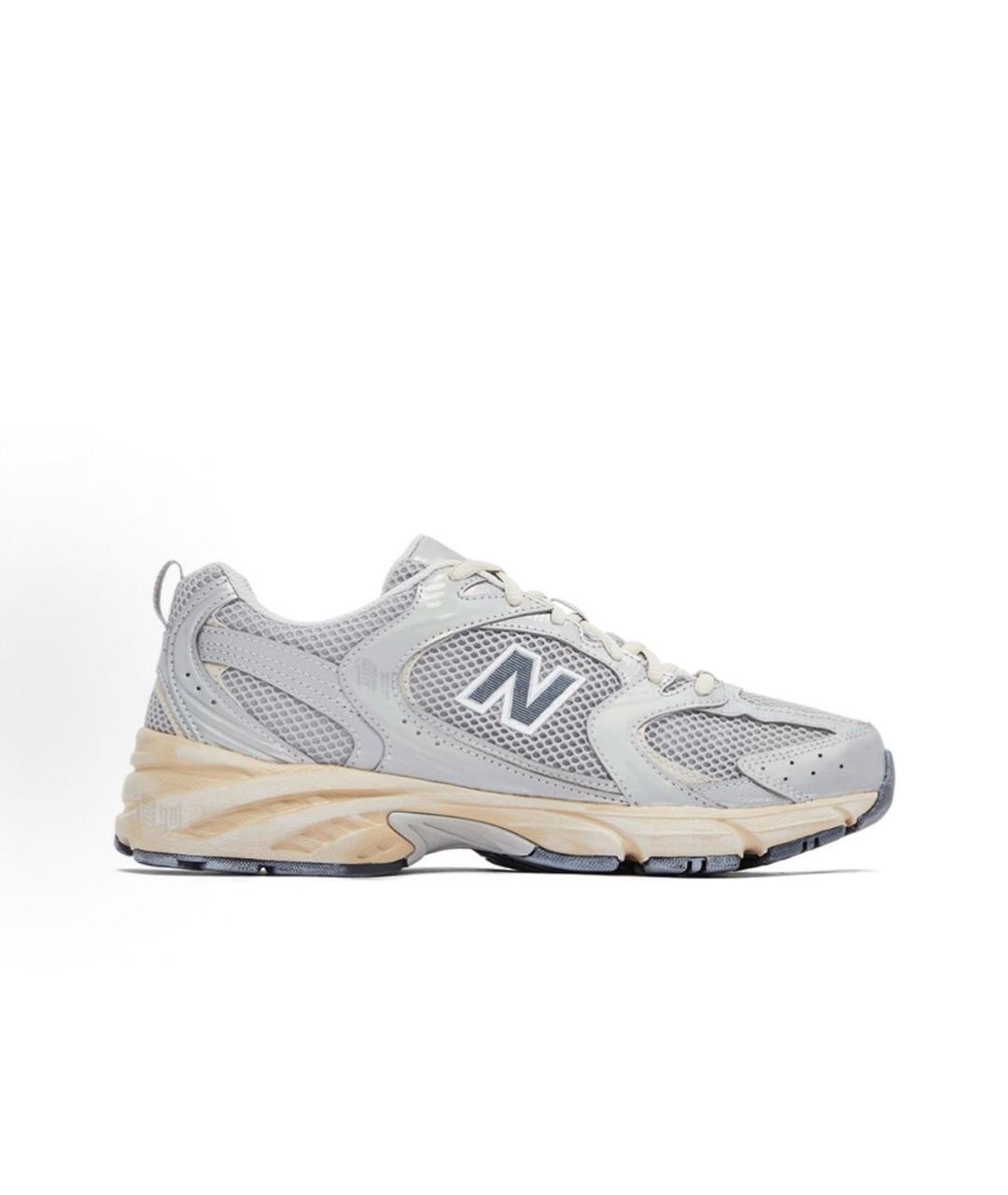 NEW BALANCE Серые текстильные кроссовки, фото 3