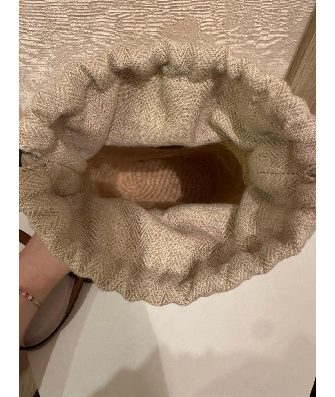 LOEWE Бежевая пляжная сумка, фото 3