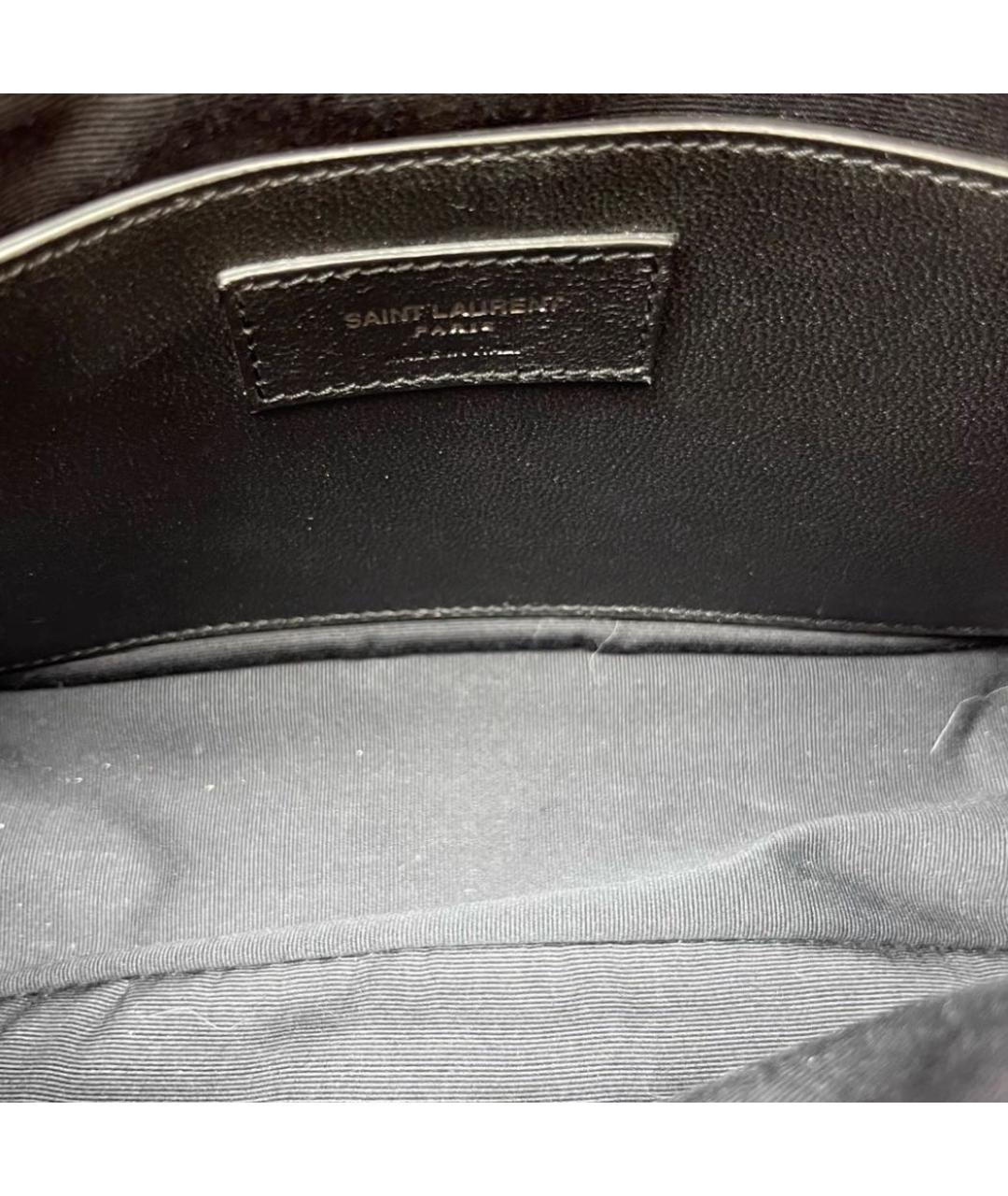 SAINT LAURENT Красная кожаная сумка через плечо, фото 6