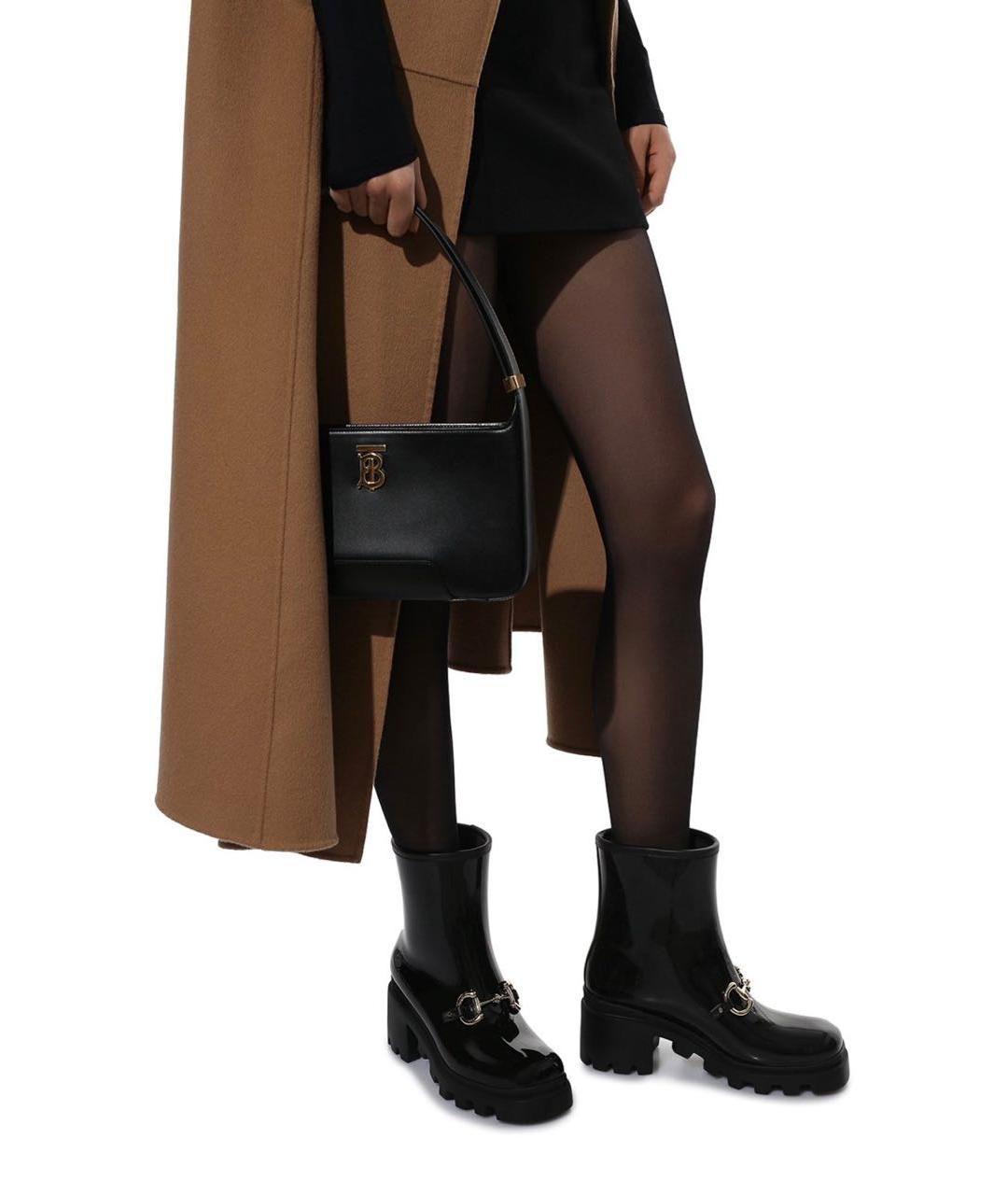 GUCCI Черные резиновые полусапоги, фото 7