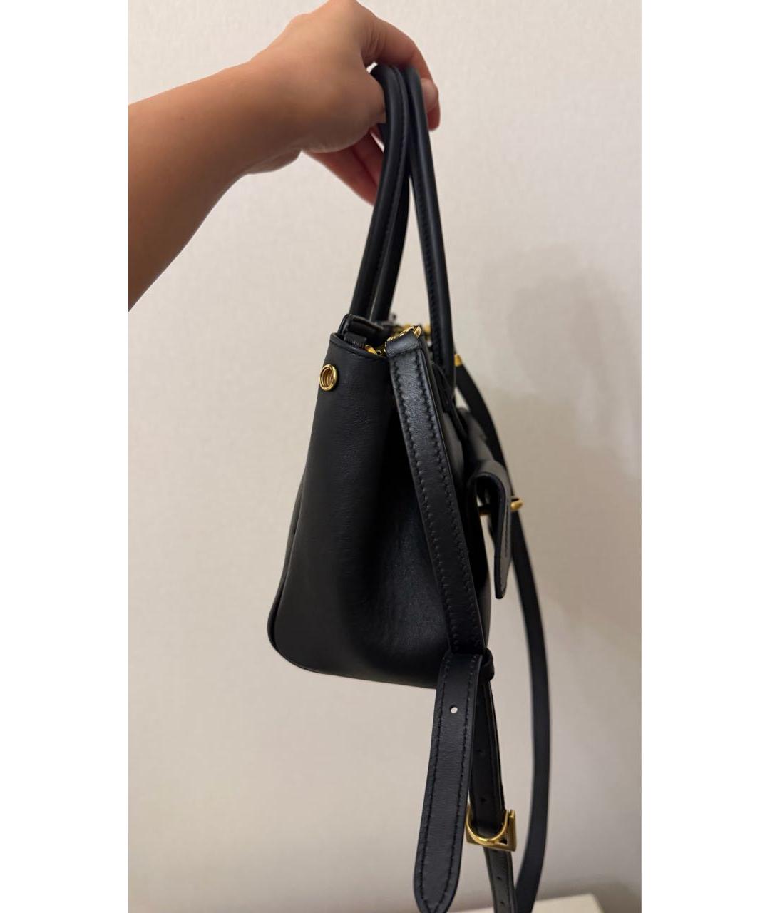 BALENCIAGA Черная кожаная поясная сумка, фото 5