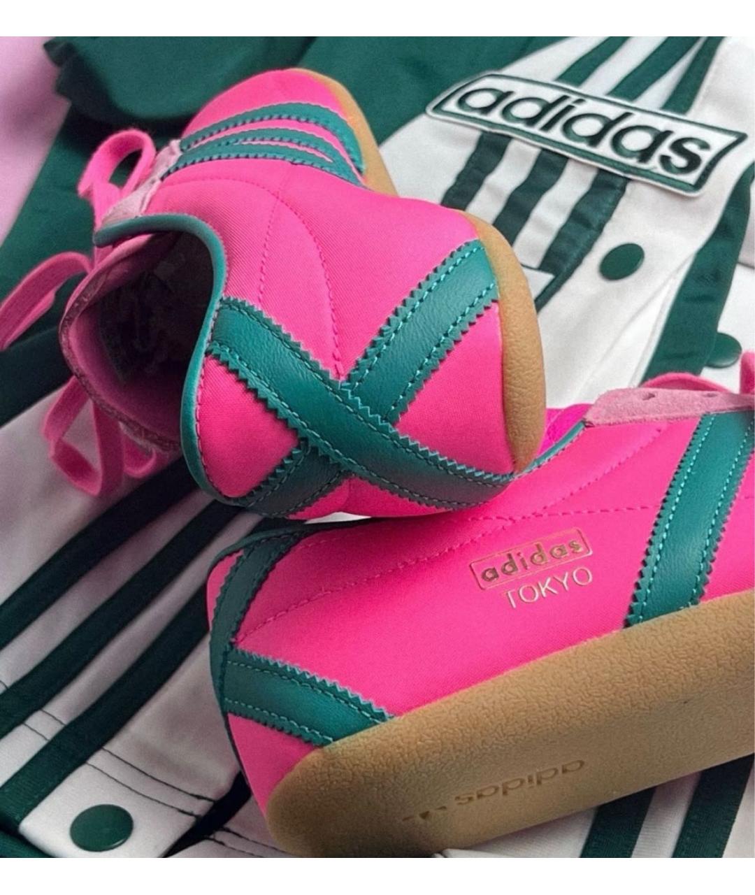 ADIDAS Фуксия текстильные кроссовки, фото 4