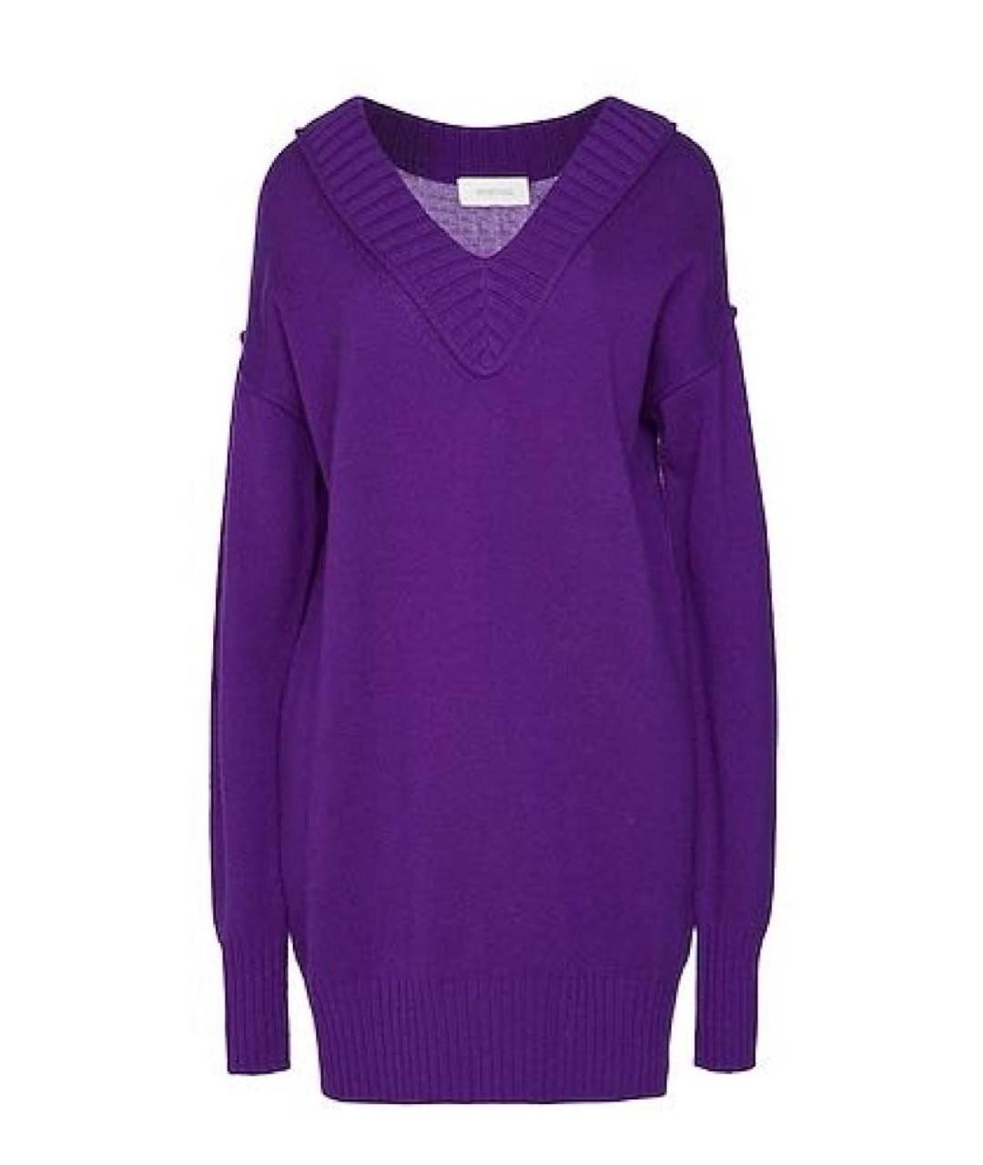 SPORTMAX Фиолетовый кашемировый джемпер / свитер, фото 6