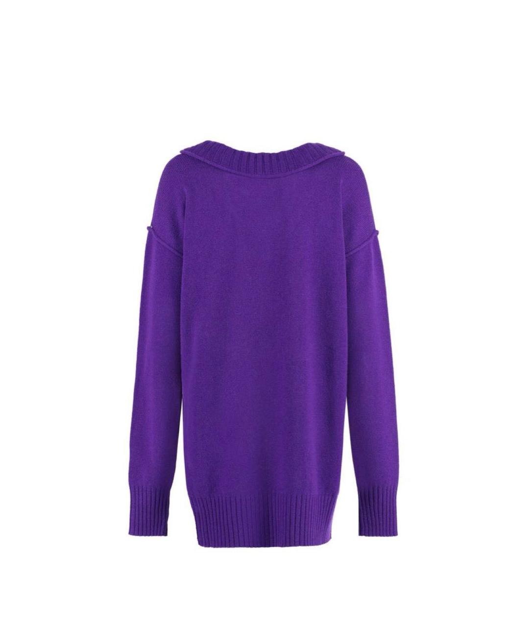 SPORTMAX Фиолетовый кашемировый джемпер / свитер, фото 2