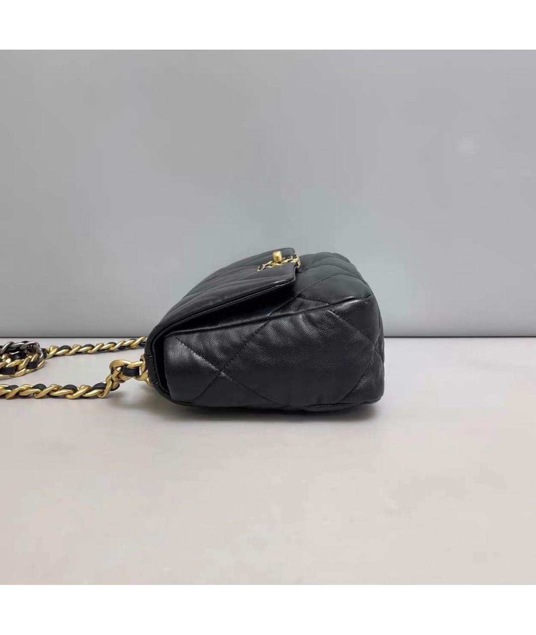 CHANEL Черная кожаная сумка через плечо, фото 4