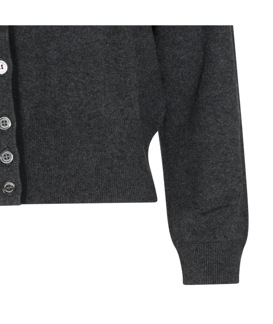 ISABEL MARANT ETOILE Антрацитовый хлопковый кардиган, фото 4