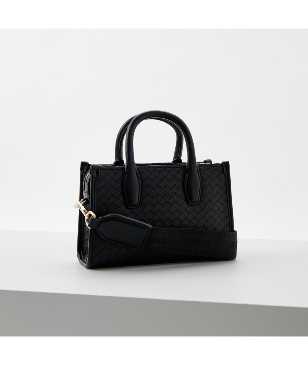 HUGO BOSS Черная сумка тоут из искусственной кожи, фото 2