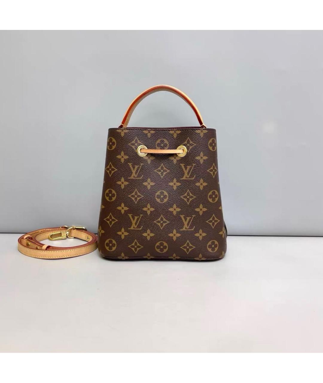 LOUIS VUITTON Коричневая сумка через плечо из канвы, фото 2