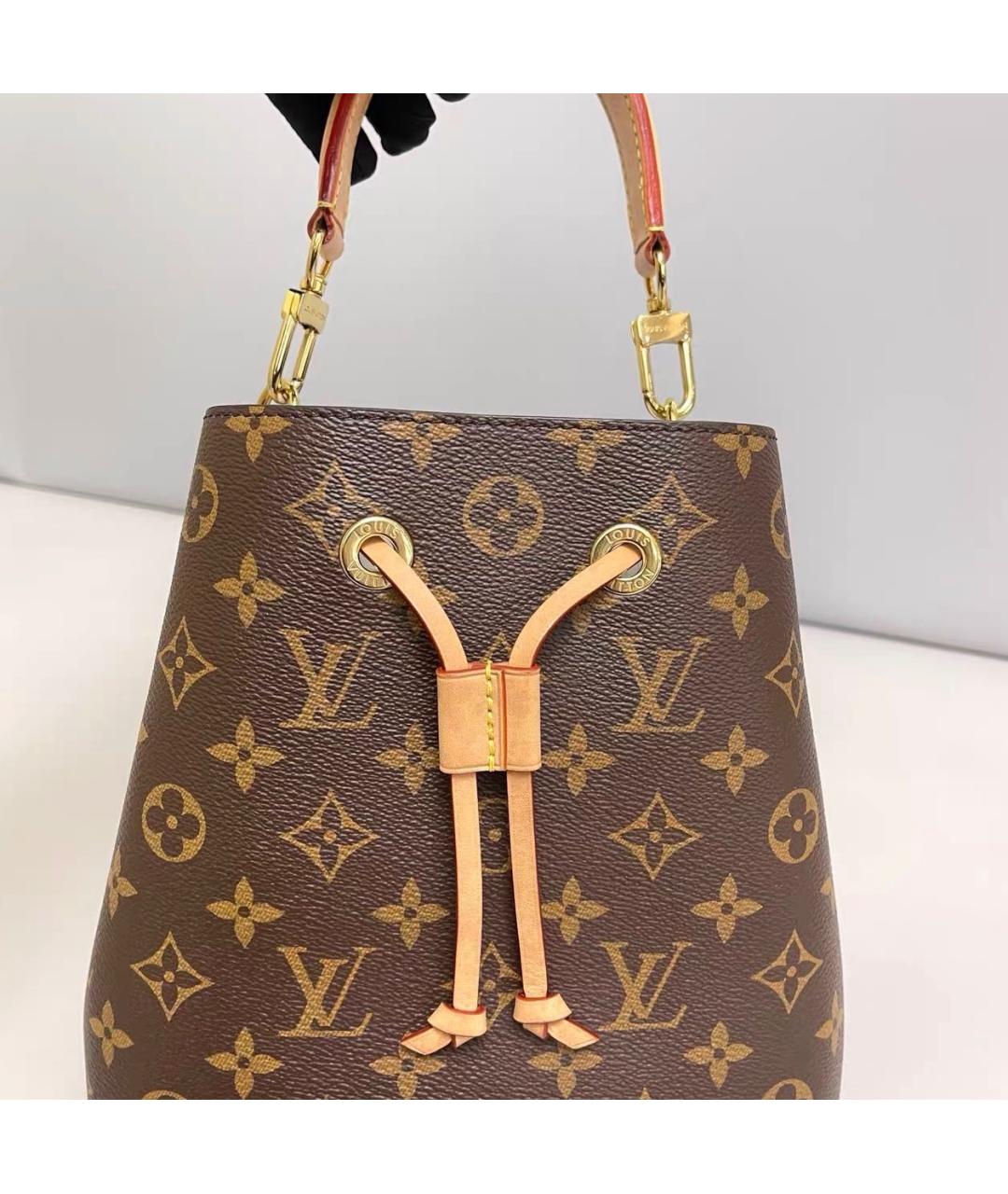LOUIS VUITTON Коричневая сумка через плечо из канвы, фото 6