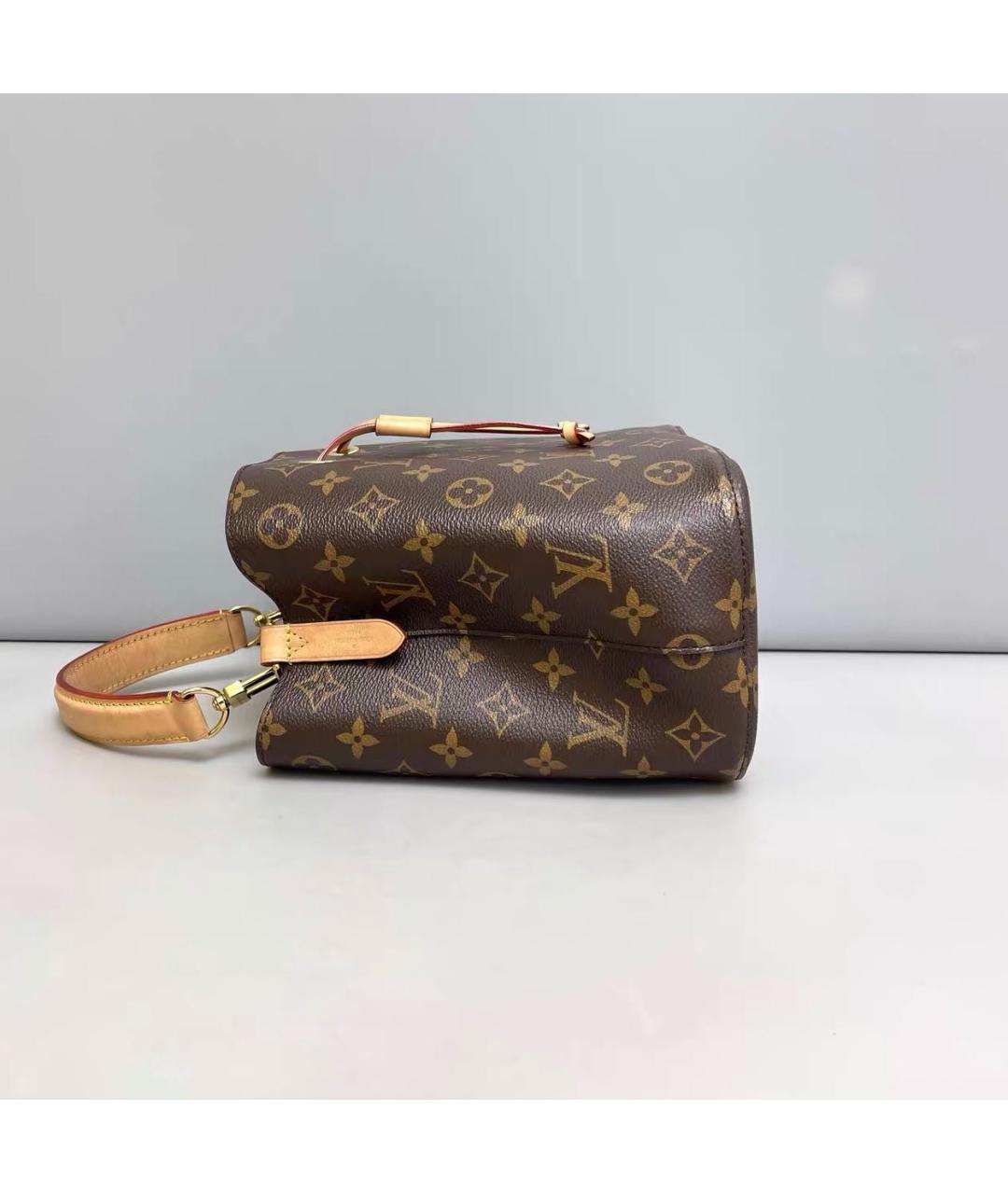 LOUIS VUITTON Коричневая сумка через плечо из канвы, фото 4