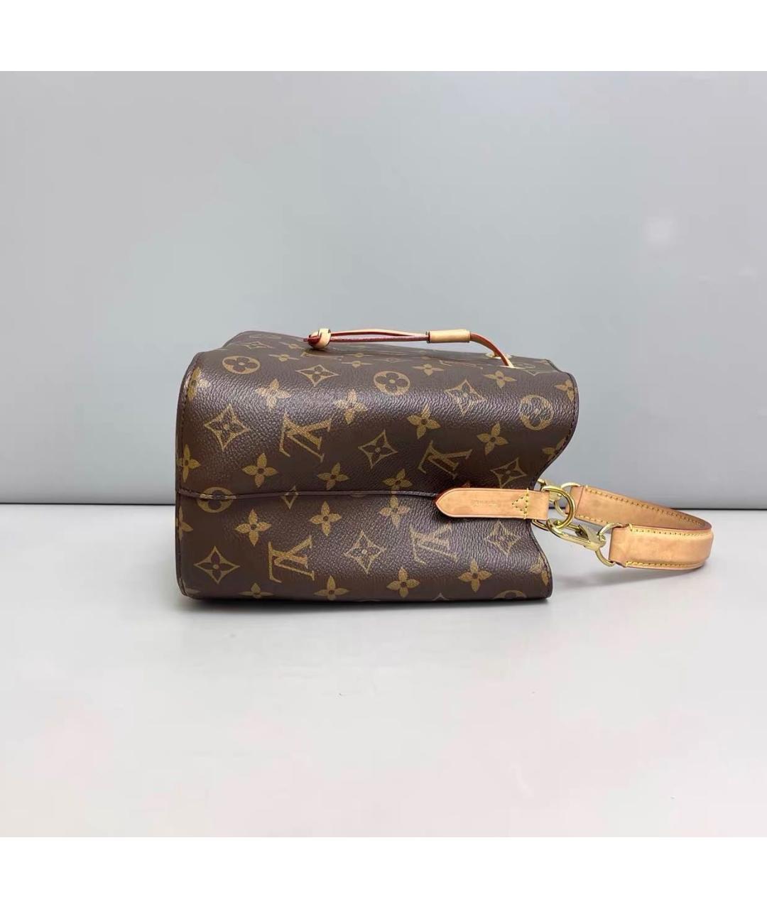 LOUIS VUITTON Коричневая сумка через плечо из канвы, фото 3