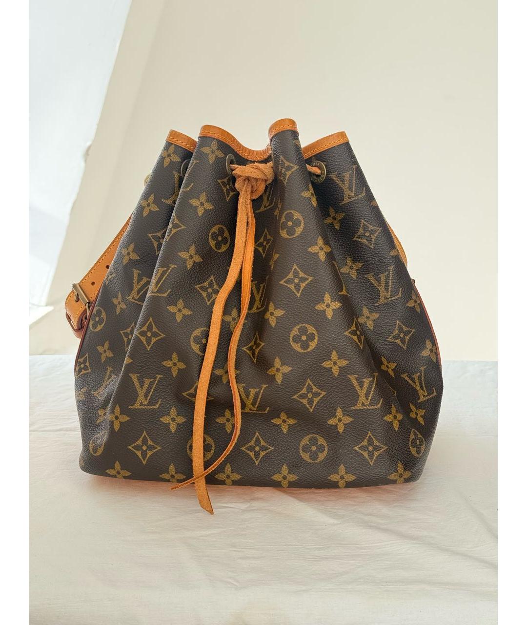LOUIS VUITTON Коричневая сумка через плечо из канвы, фото 8