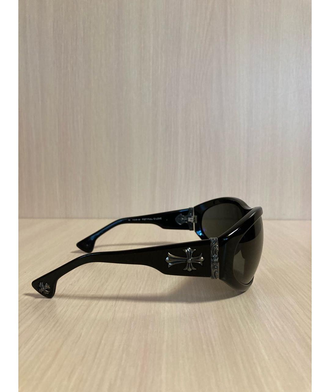 CHROME HEARTS Черные пластиковые солнцезащитные очки, фото 2