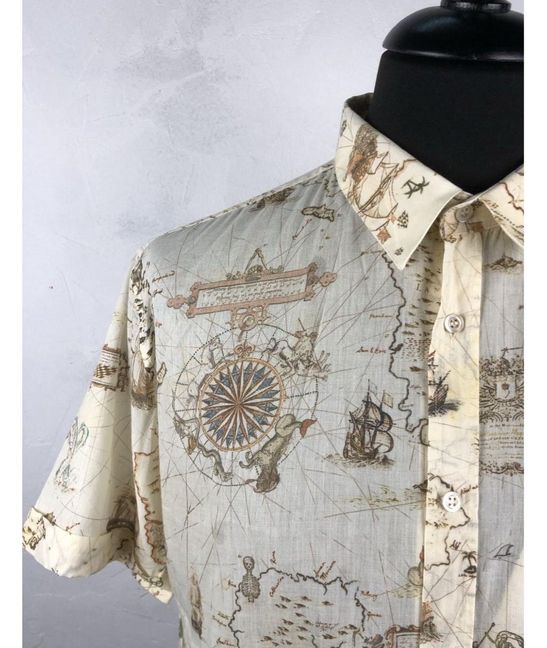 ALEXANDER MCQUEEN Мульти льняная кэжуал рубашка, фото 3