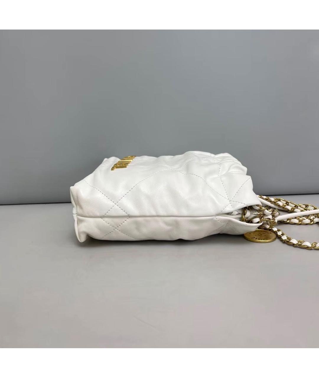CHANEL Белая кожаная сумка тоут, фото 3