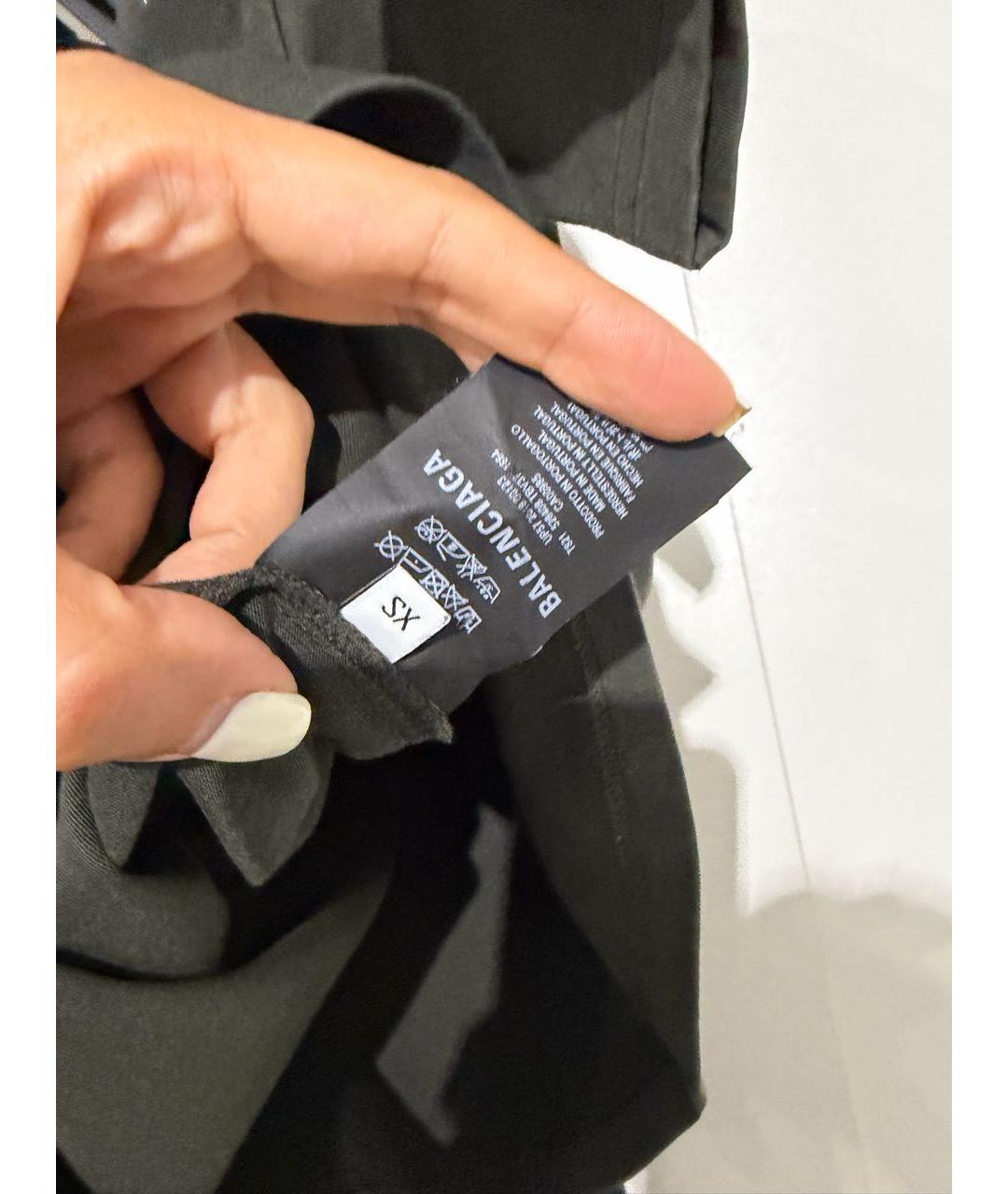 BALENCIAGA Хаки хлопковая футболка, фото 3