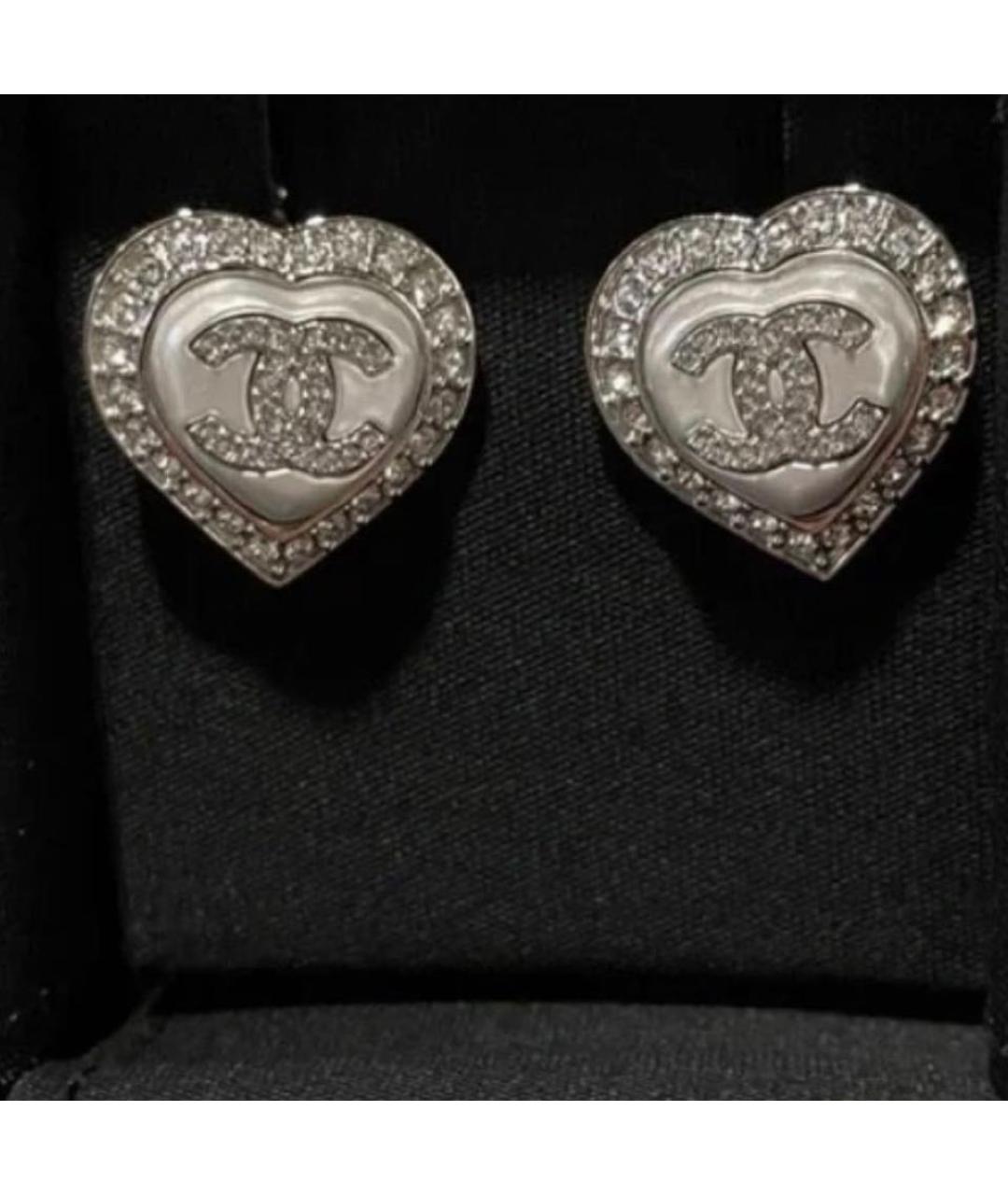 CHANEL Серебряные латунные серьги, фото 2