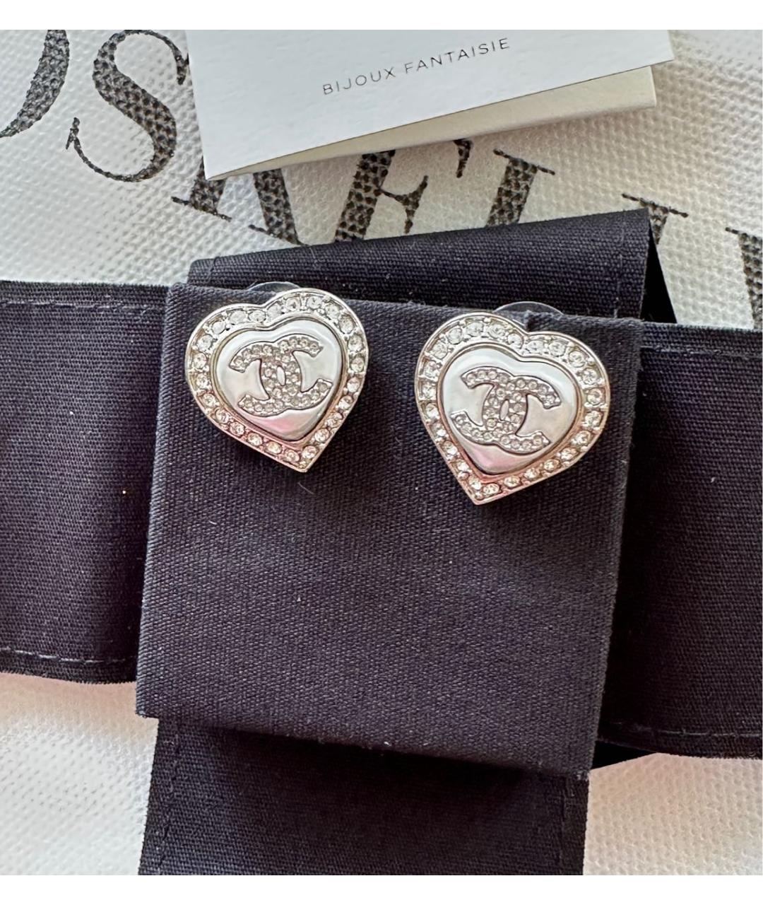 CHANEL Серебряные латунные серьги, фото 3