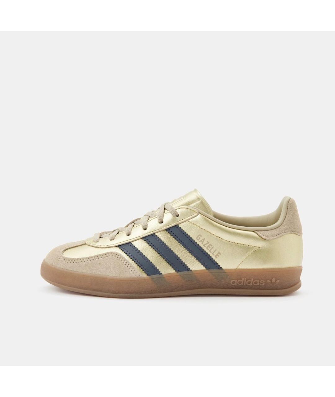 ADIDAS Золотые кожаные кроссовки, фото 6